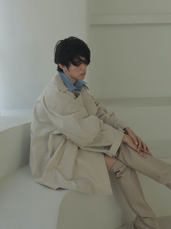 ETRE TOKYO - コーティングショートトレンチコート - IVORY | ADDICT