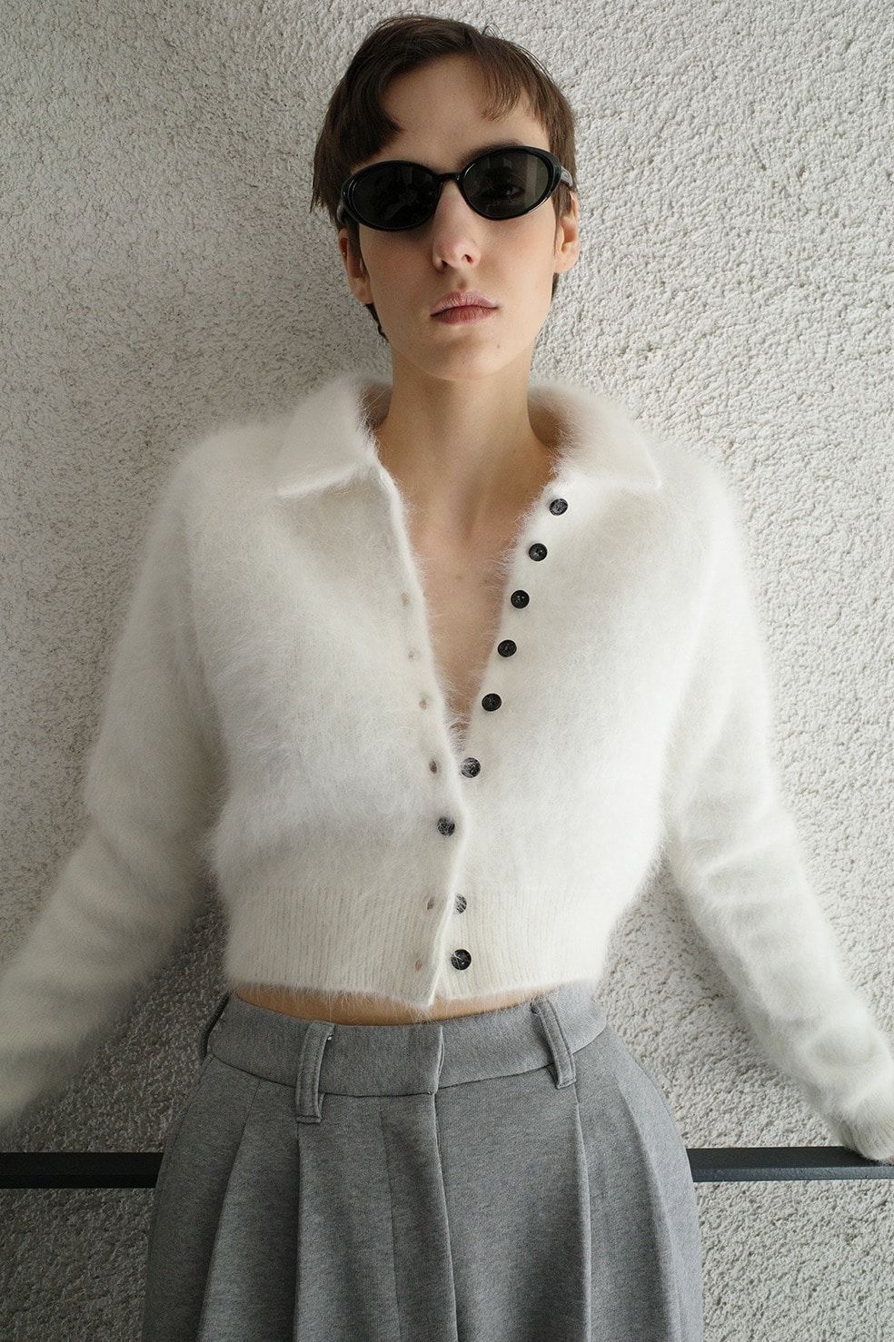 CLANE - アンゴラニットカーディガン - ANGORA SHORT KNIT CARDIGAN
