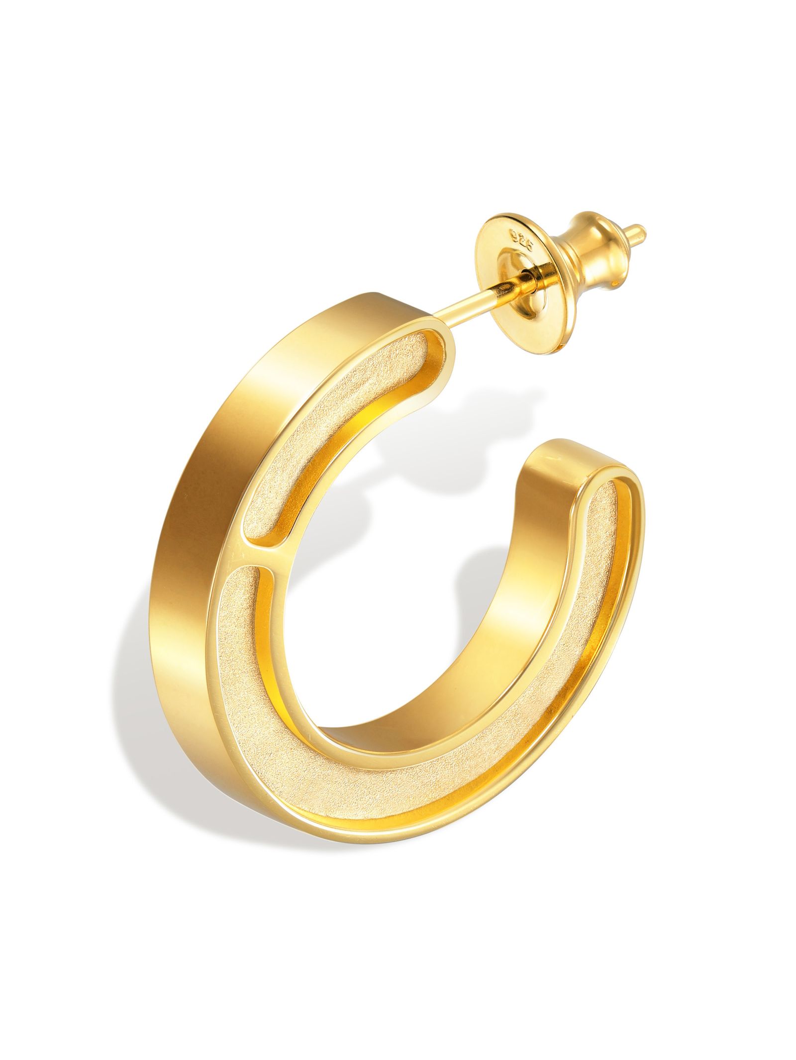 CAREERING - 【両耳用】 FRAME 501 YELLOW - フープピアス イエロー