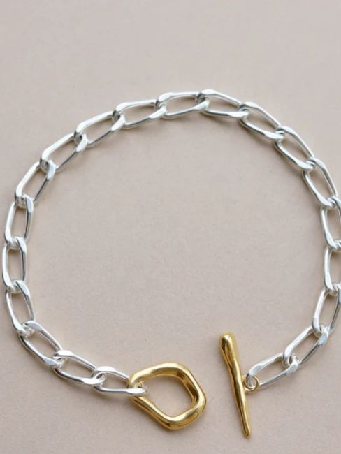 TEN. - ムードフープブレスレット MIX シルバー＆ゴールド バイカラー