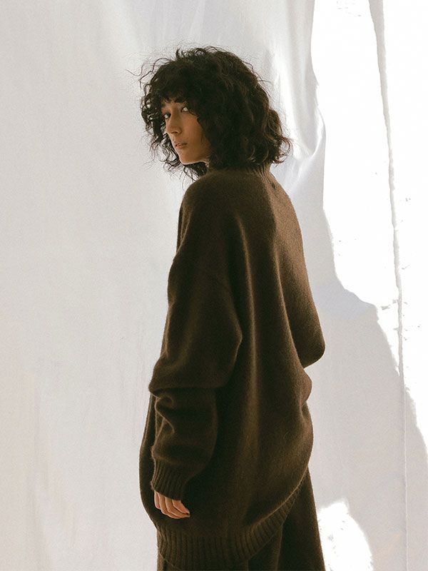 美品】エトレトウキョウ ニット タートル オーバーサイズ モカ