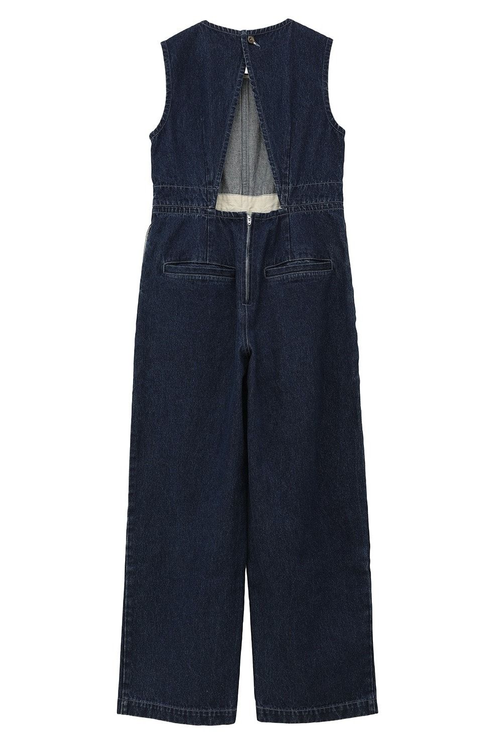 CLANE - バック オープン デニム オールインワン - BACK OPEN DENIM