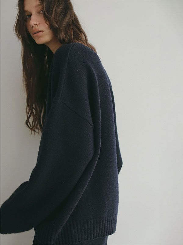 ETRE TOKYO - Vネック2wayニットプルオーバー (NAVY) | ADDICT WEB SHOP