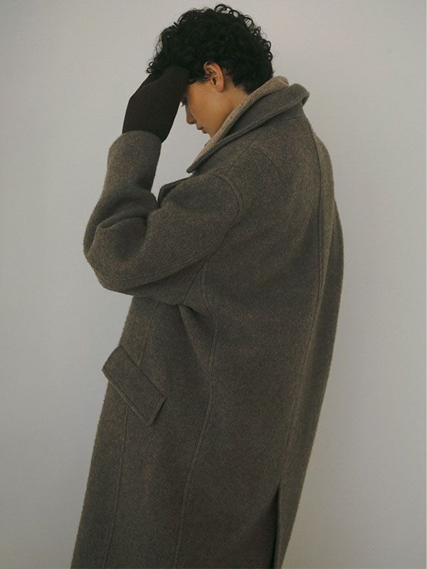 ETRE TOKYO - ダブルブレストウールコート - GREY | ADDICT WEB SHOP