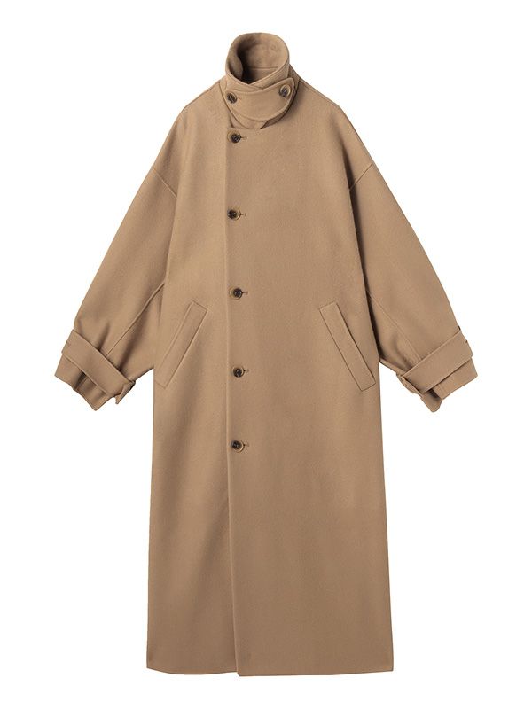 ETRE TOKYO - ミリタリーロングリバーコート - BEIGE | ADDICT WEB SHOP