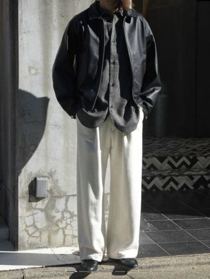 UNIVERSAL PRODUCTS - 【26SS】レザードリズラーブルゾン - LEATHER