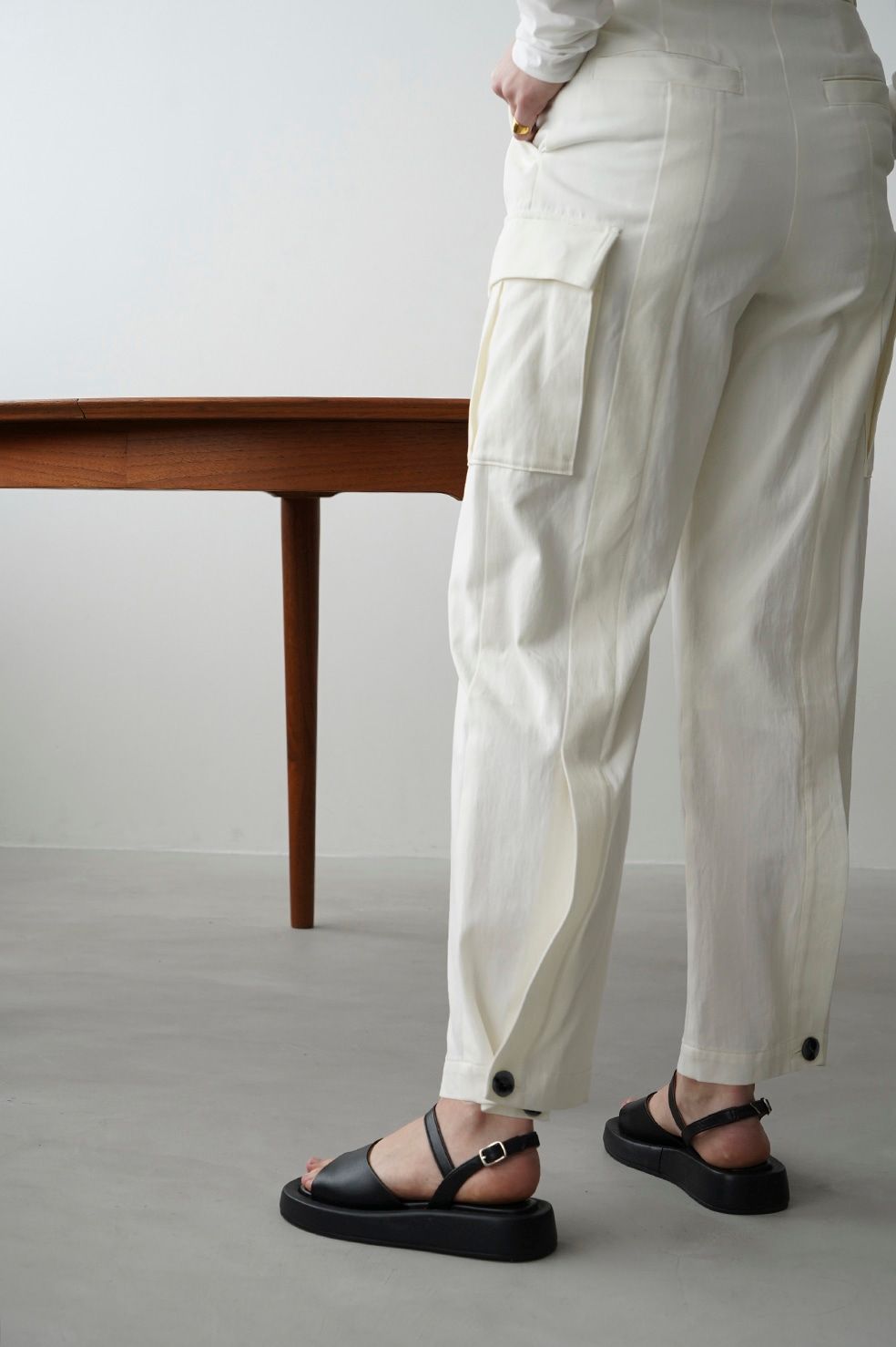 CLANE - ハイウエスト バック スリット カーゴパンツ - H/W BACK SLIT