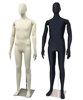 紳士フレキシブルマネキン（ウレタン可動式）SM0531 ブラック