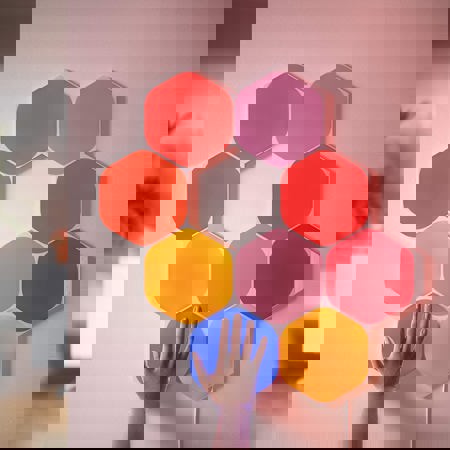 Nanoleaf Shapes Hexagons Expansion Pack with 3x Hexagon Light