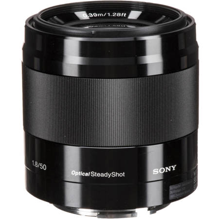 Sony E 50mm f/1.8 OSS Lens for Sony E, Black SEL50F18/B