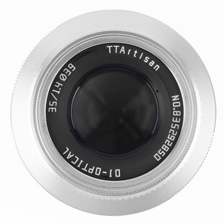 TTArtisan 35mm f/1.4 Lens for Fujifilm X, Silver A11S