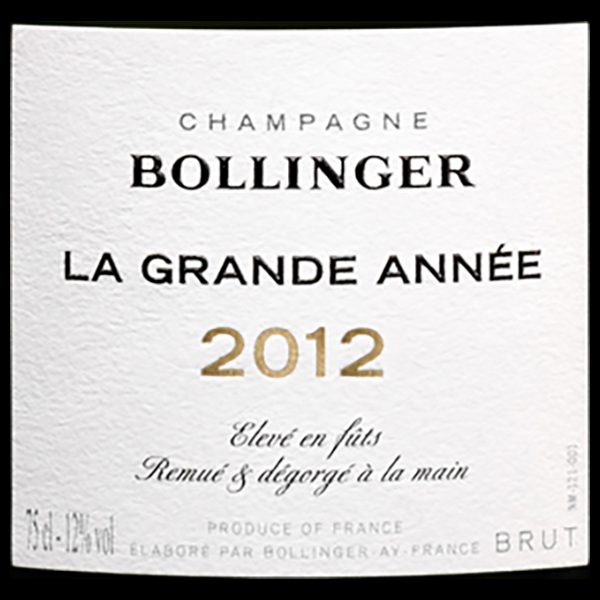 2012 ボランジェ ラ・グランダネ / ボランジェ◎(Bollinger La Grande