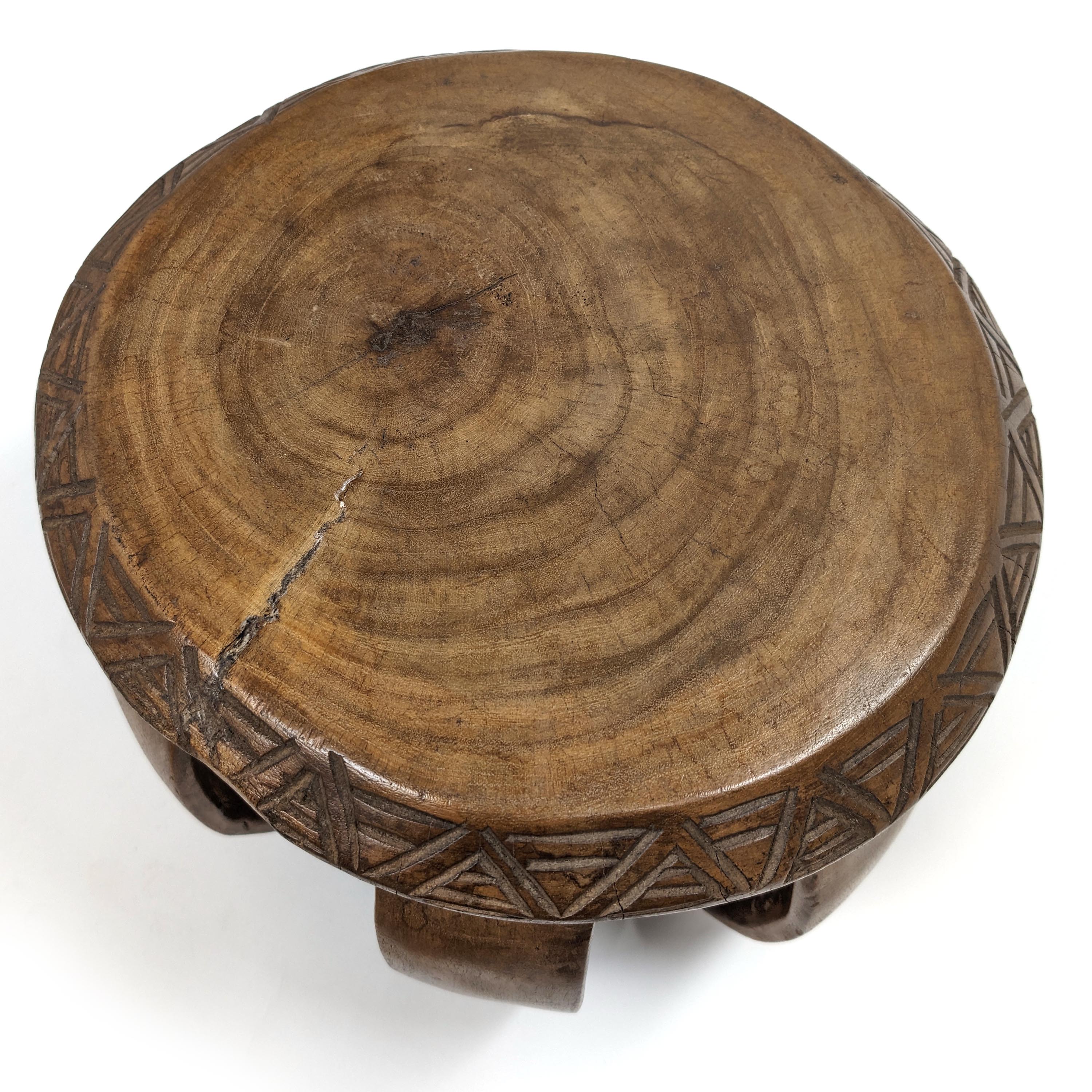 バガ族腰掛 座面32cm アフリカの家具 スツール 椅子 （p570-29