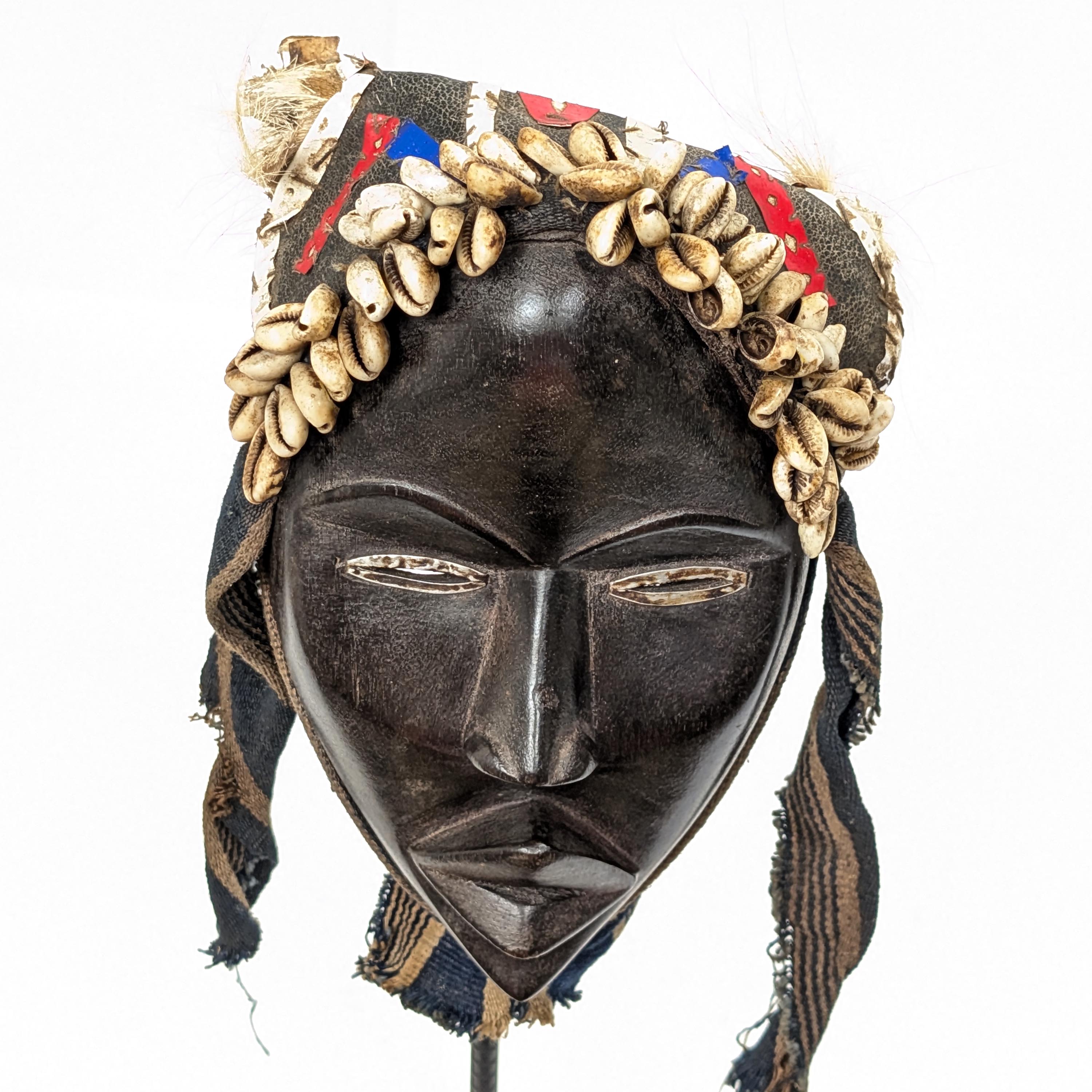 ダン族仮面 23cm アフリカン プリミティブアート マスク （p805-26