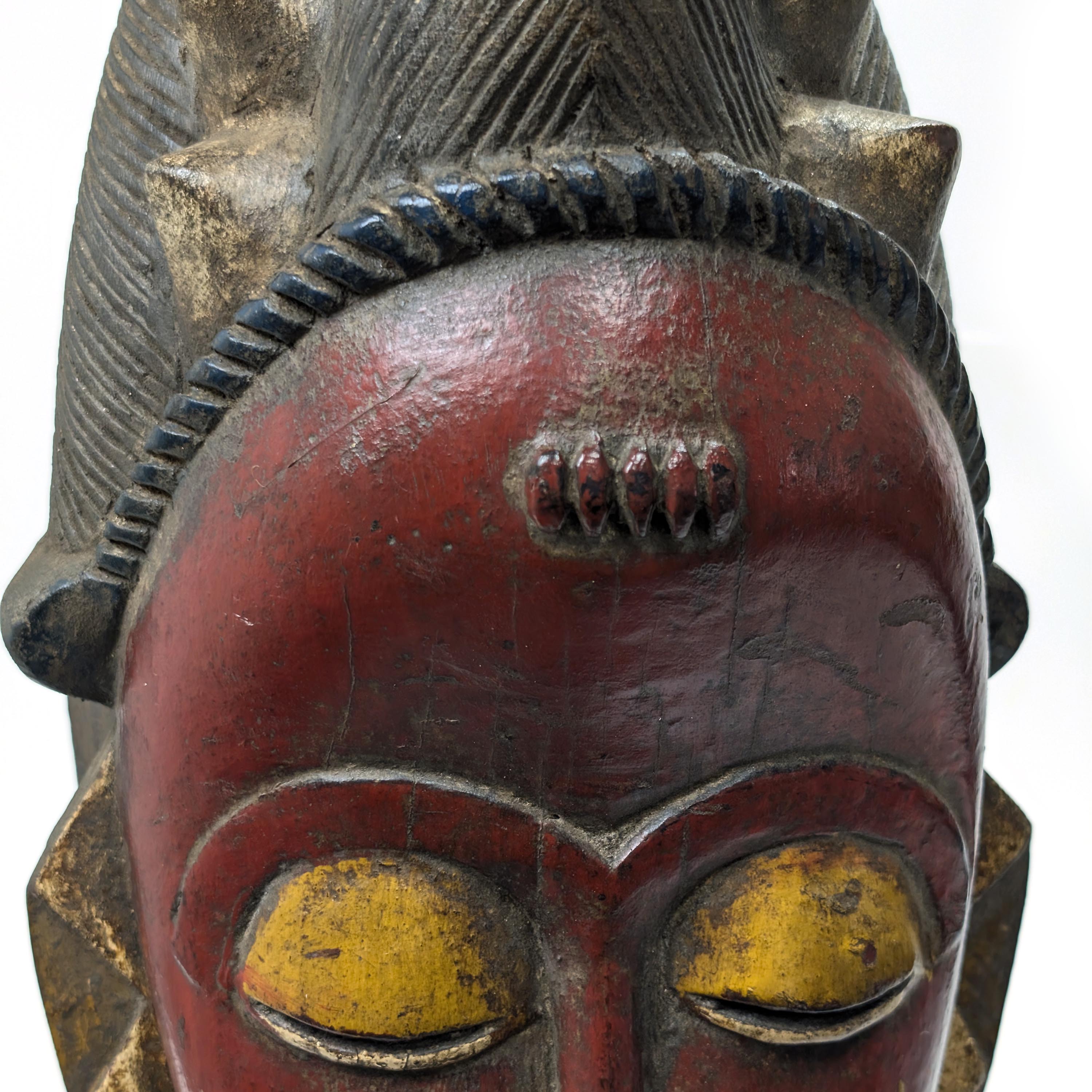 グロ族仮面 51cm アフリカン プリミティブアート マスク （r121-21