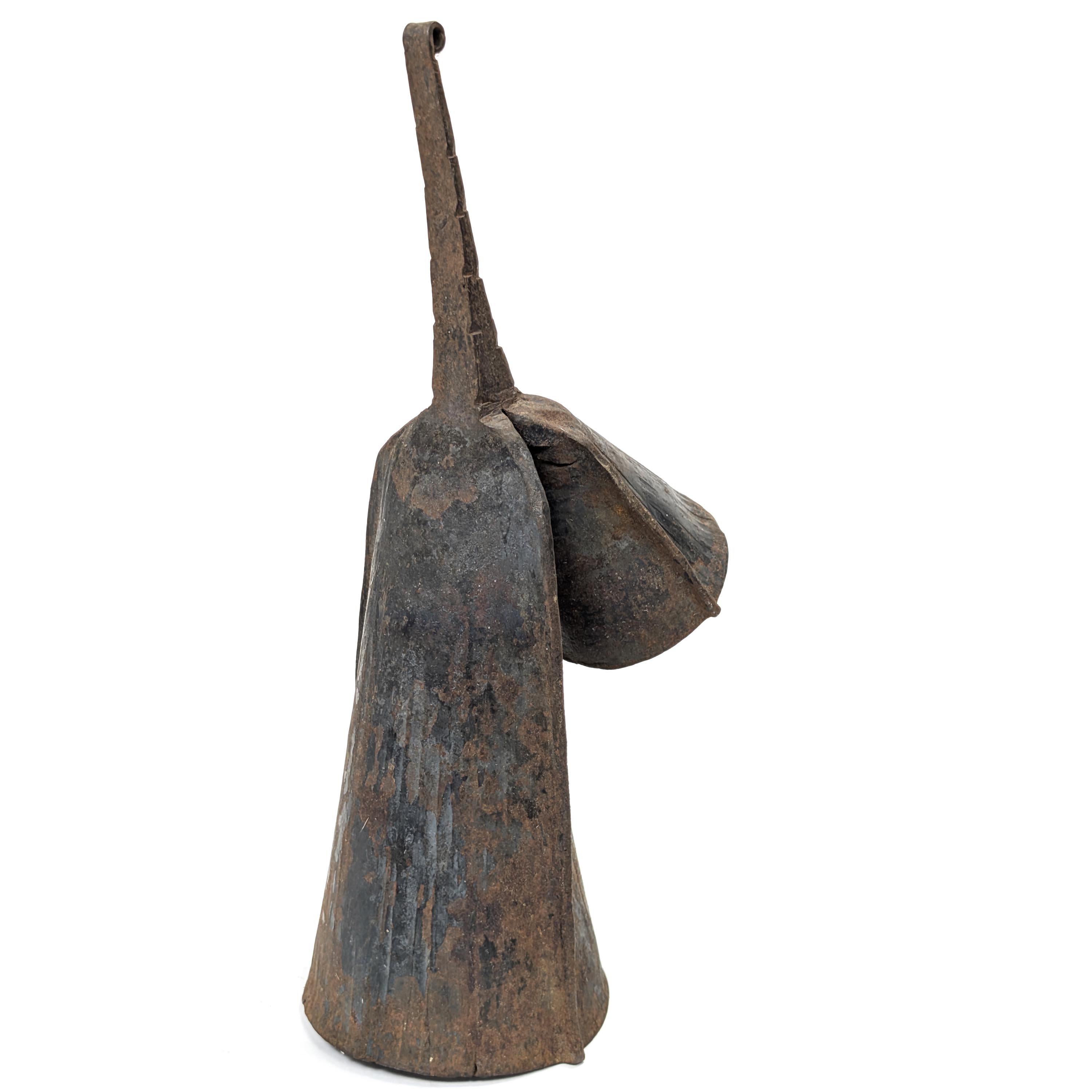 鉄ベル アゴゴ カウベル アフリカンベル （r123-15） - アフリカ雑貨店