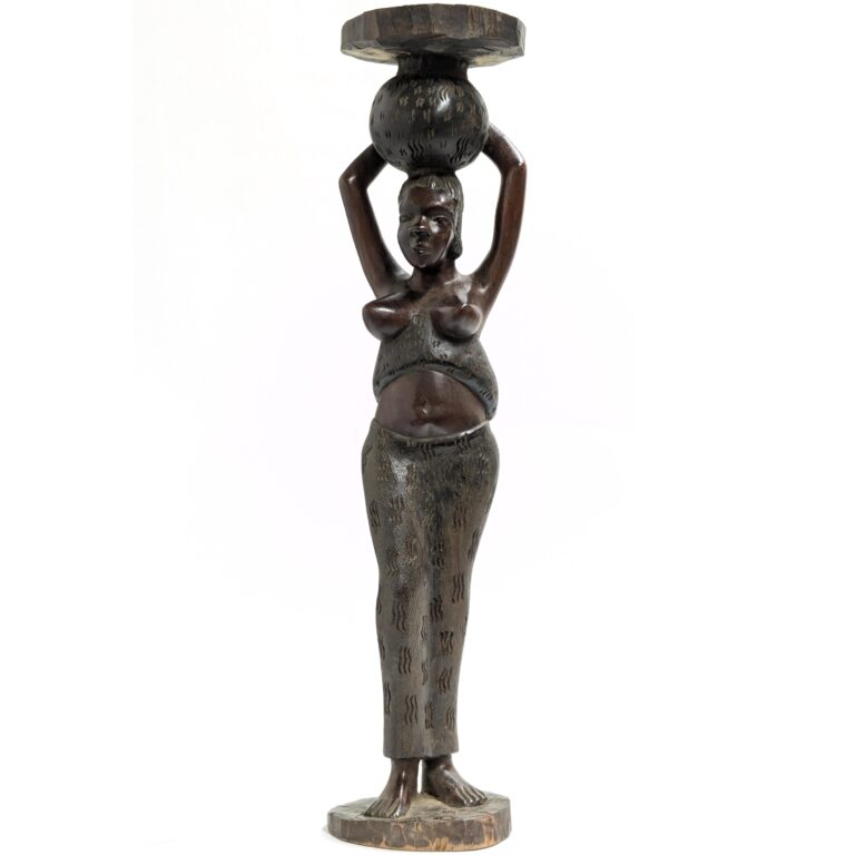 バガ族美人女性像 72cm アフリカン プリミティブアート （r411-15