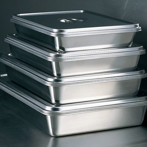 18-8 角バット 蓋 | 新潟県燕市のステンレス厨房器具メーカー 赤川器物