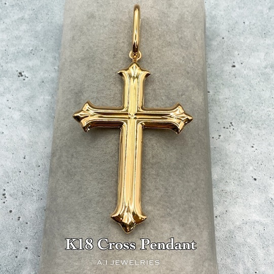 K18 18金 クロス ペンダント / k18 cross pendant 品番kp-pt058iocross