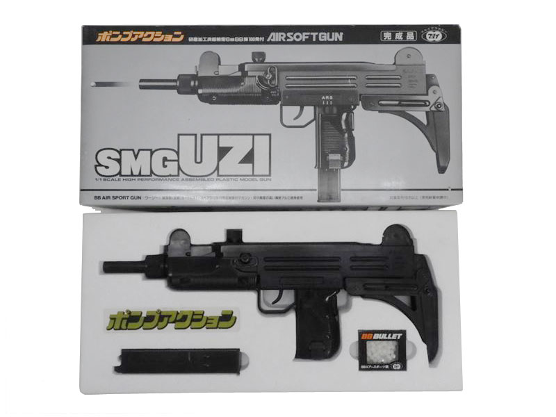 東京マルイ] ウージー/UZI SMG エアコッキングガン 旧パッケージ (中古
