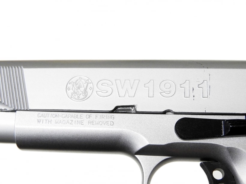 WA] SCW S&W SW1911 シルバー ガスブローバック (ジャンク)の販売