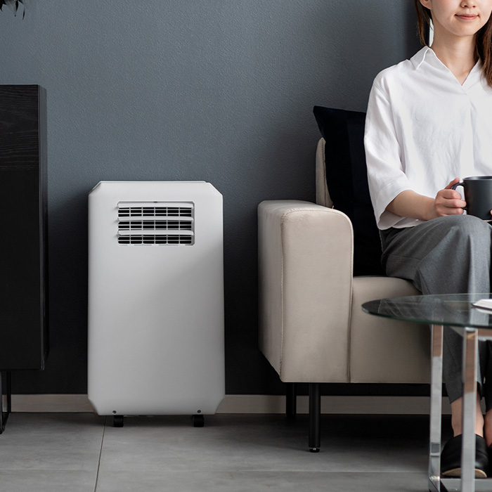 ハイブリッド式ダクトレス スポットエアクーラー | 家具・インテリア