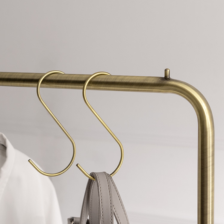 真鍮風ハンガーラック MYRE(マイア) 90cm幅 | 家具・インテリア通販