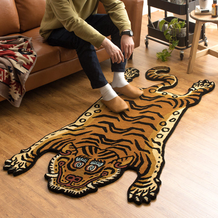 TIBETAN TIGER RUG(チベタンタイガーラグ) Sサイズ 60×100cm | 家具