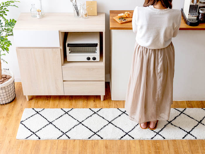 ベニワレン風デザインキッチンラグ 45×240cm | 家具・インテリア通販