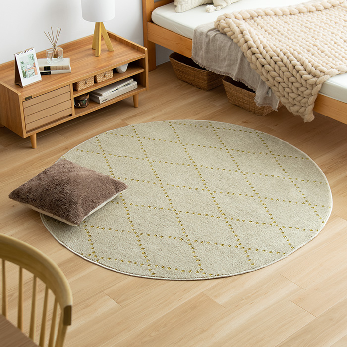 185×185/正方形] 日本製短毛シャギーラグ PONT(ポント) | 家具