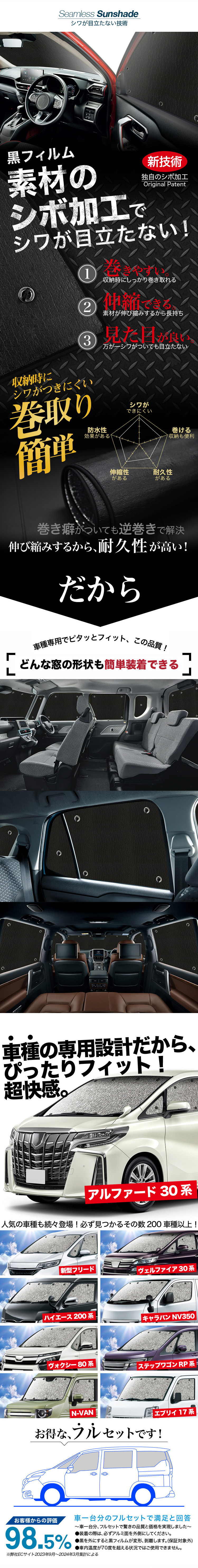 RAV4 50系の車中泊ならカーテンいらずシームレスサンシェード｜趣味