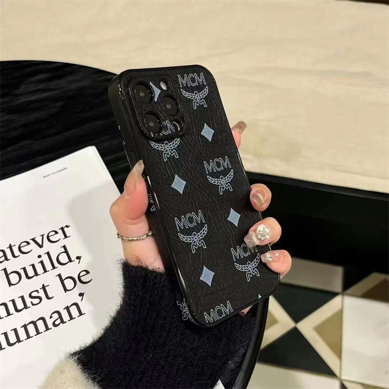 Mcm エムシーエム人気アイフォン16 pro max 15 pro 14ケース韓国風