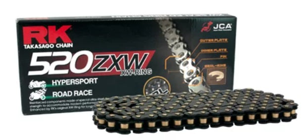 RK Chain 520 ZXW X-Ring Chain - 120 LINKS - Black – A&J Cycles