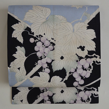 葡萄柄名古屋帯