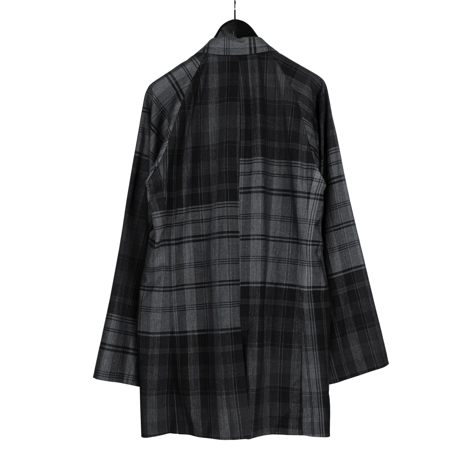 yohji yamamoto - pour homme | 桝チェック箱PJK / ラグランスリーブ