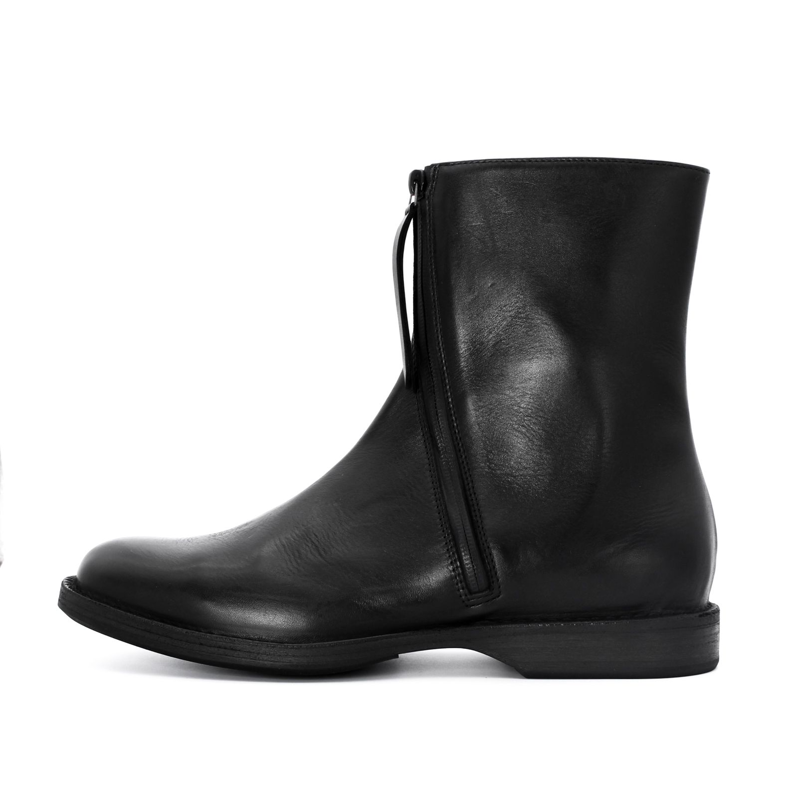 yohji yamamoto - pour homme × CHEREVICHKIOTVICHKI CURVED ZIP BOOTS