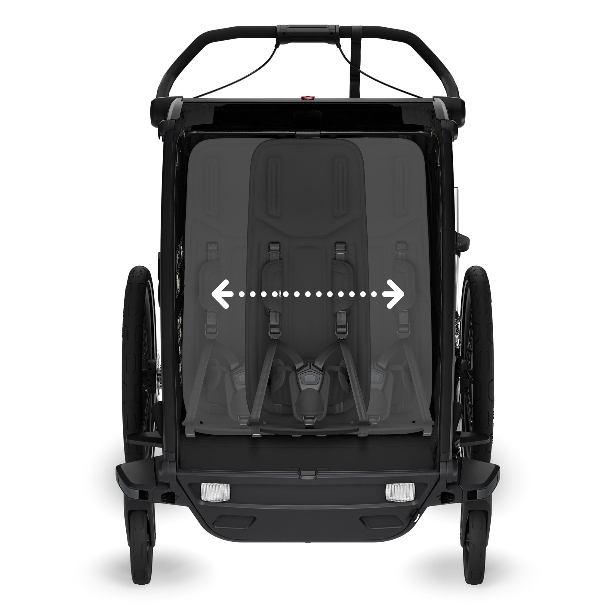 Thule Chariot Sport 2 Double Multisport Bike Trailer + Stroller