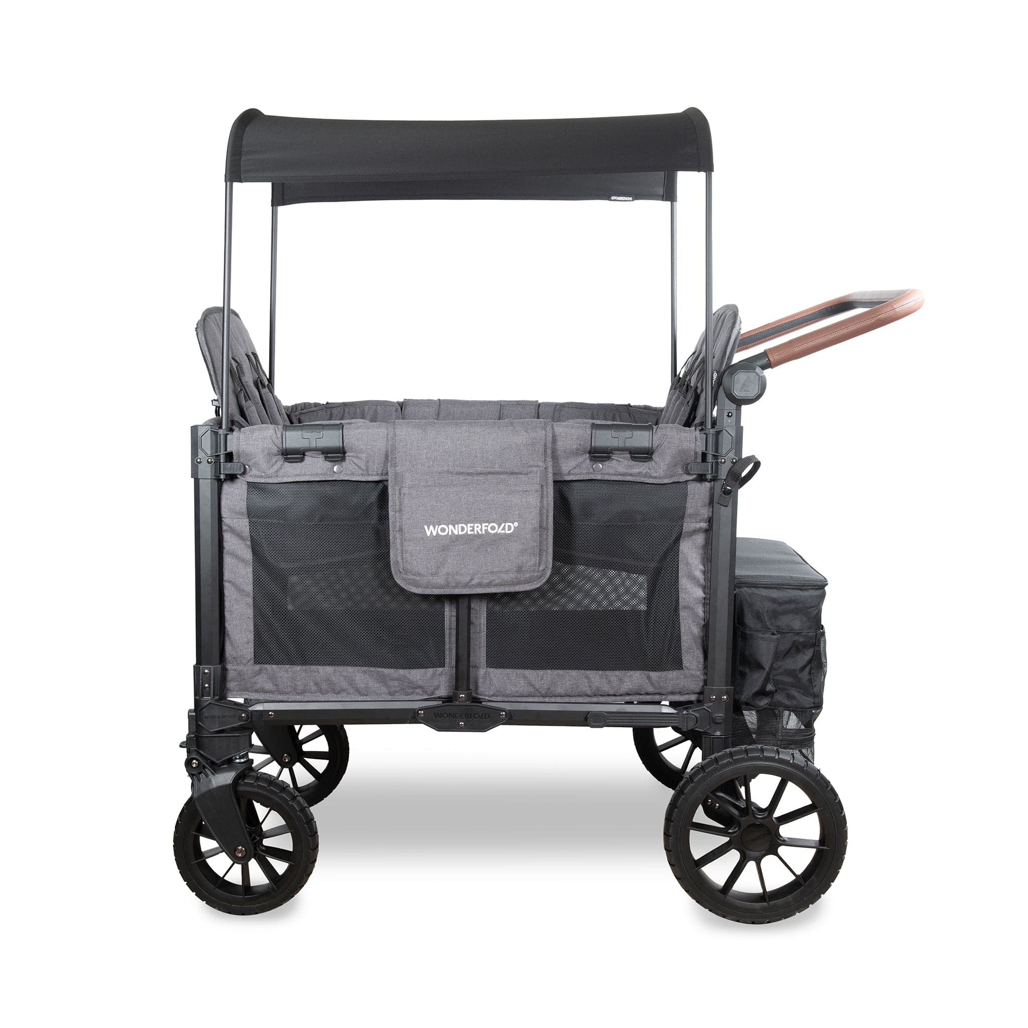 WonderFold W4 Luxe Pro (4 Seater) Stroller Wagon - Charcoal Gray