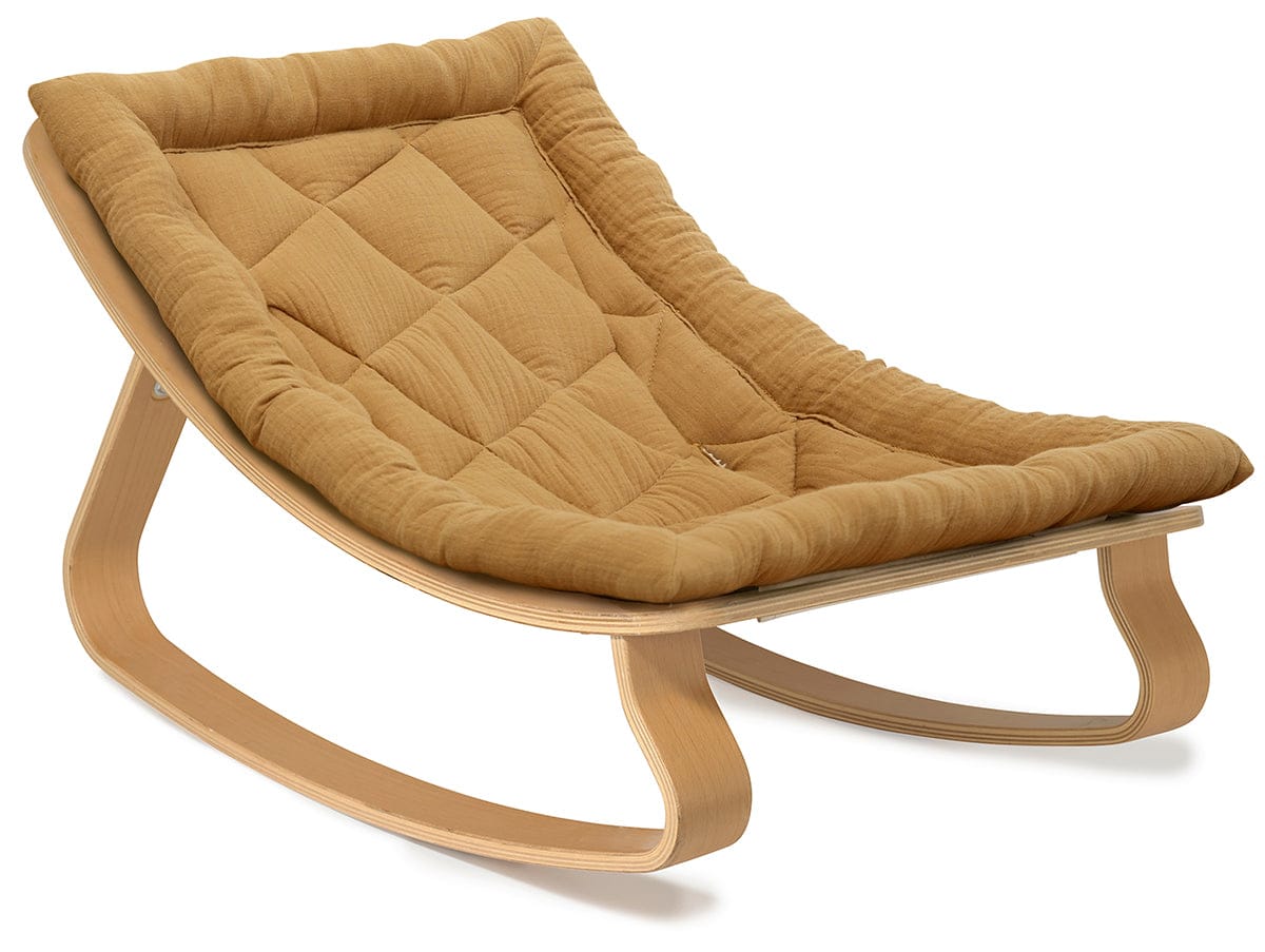 Charlie Crane LEVO Baby Rocker - Beech / Camel – Albee Baby