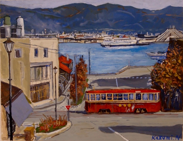 八幡坂」 by 中村和美｜Artmeter｜暮らしを彩るアートが、きっと見つかる