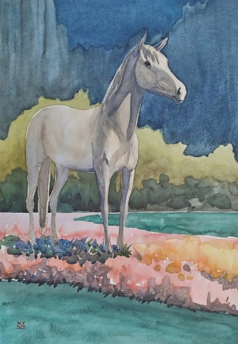 高原の馬」 by 水辺｜Artmeter｜暮らしを彩るアートが、きっと見つかる