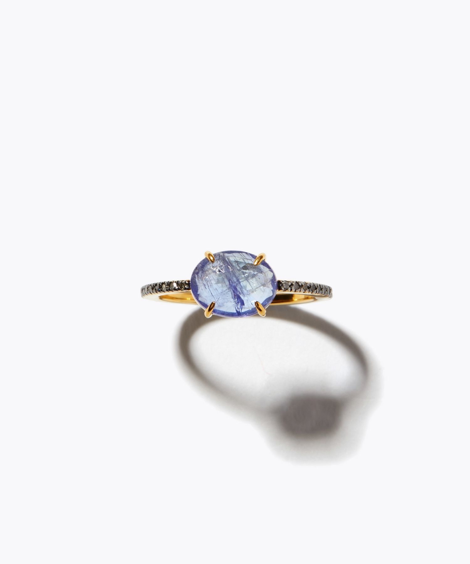 elafonisi] tanzanite pave diamonds eternity ring｜ARTIDA OUD（アル