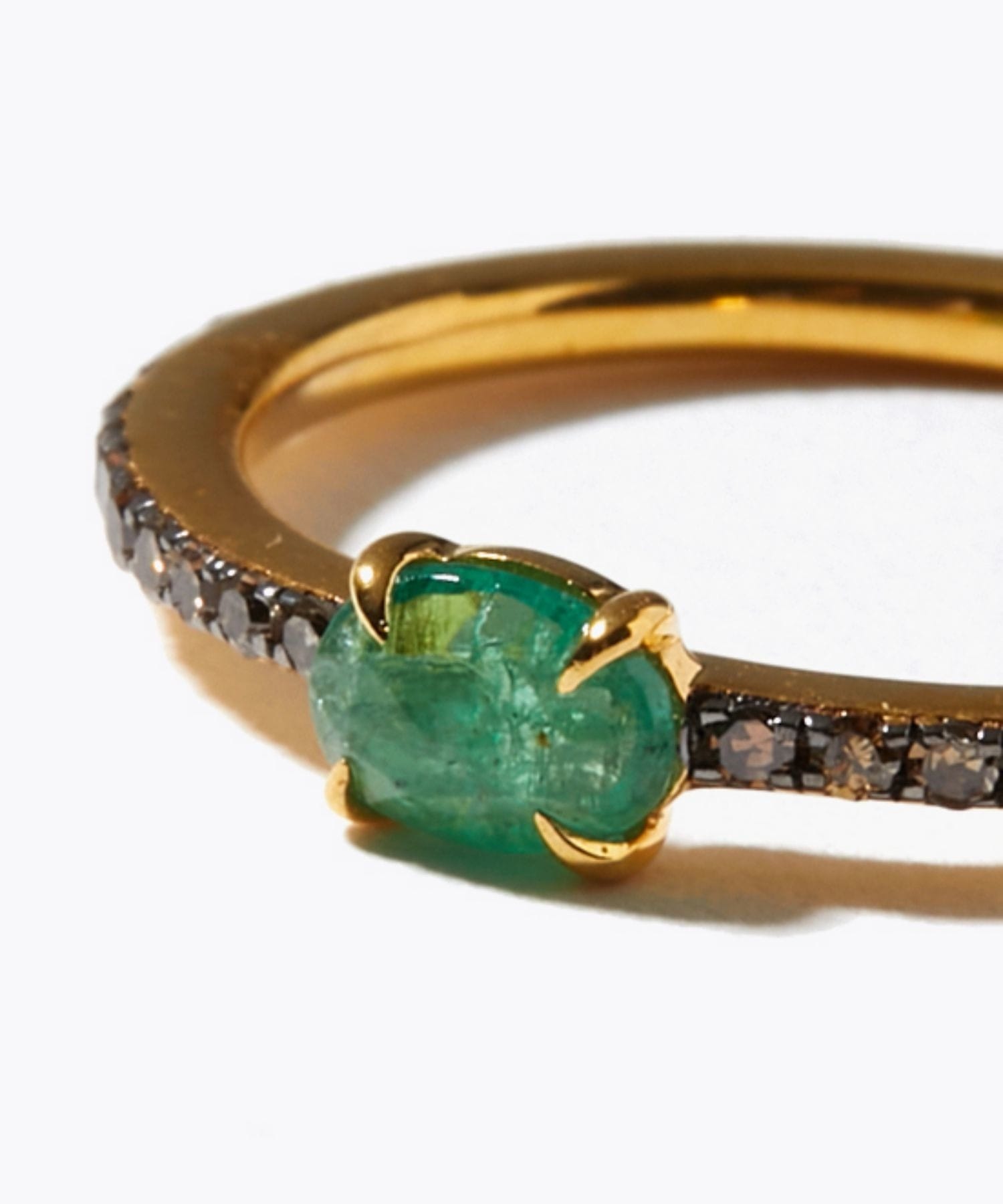 elafonisi] extra small emerald pave diamonds eternity ring｜ARTIDA