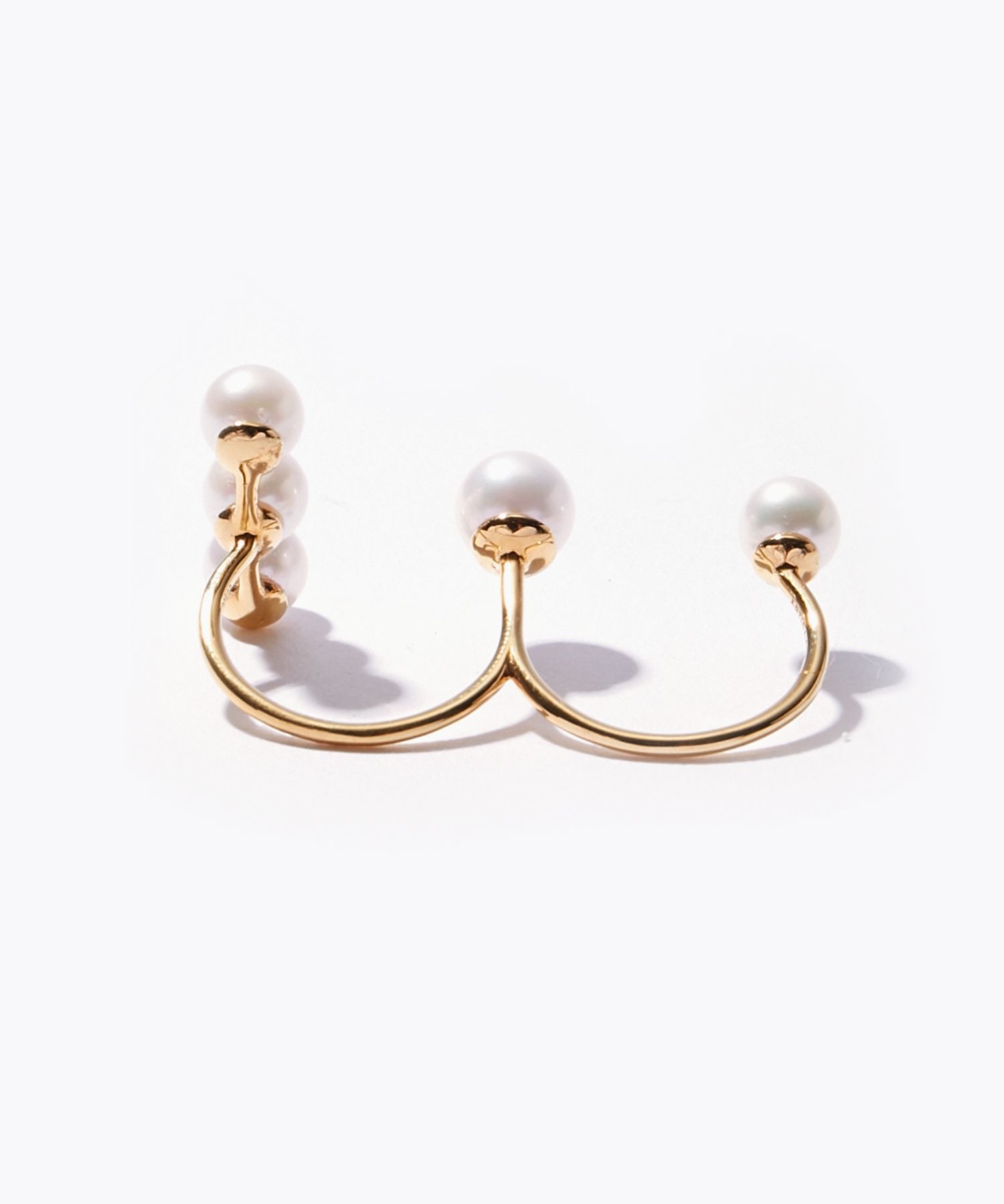 philia] akoya double finger ring｜ARTIDA OUD（アルティーダ ウード）