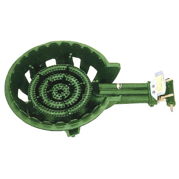 鋳物コンロ 3連コンロ(種火なし)LPガス※メーカー直送品 - 大工道具