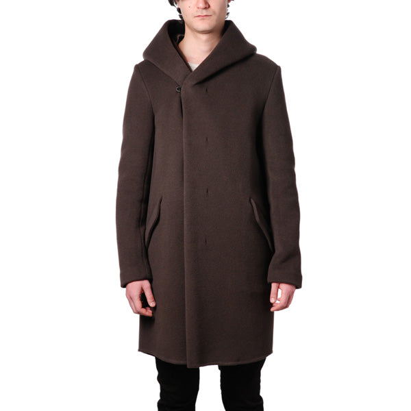 KAZUYUKI KUMAGAI カシミヤ混Wフェイスビーバー フーデッドコート KC62