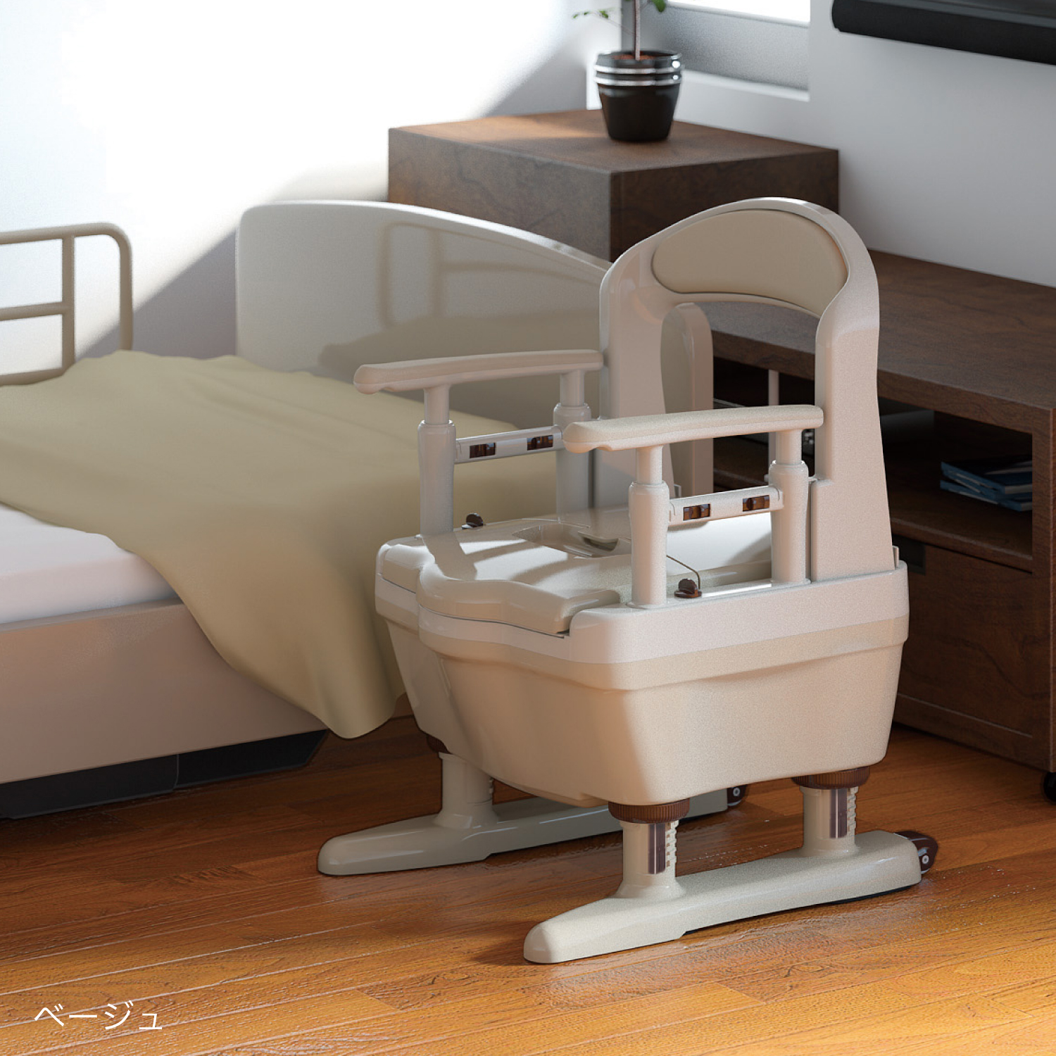 ポータブルトイレ ジャスピタ | 【安寿】の介護用品 | アロン化成