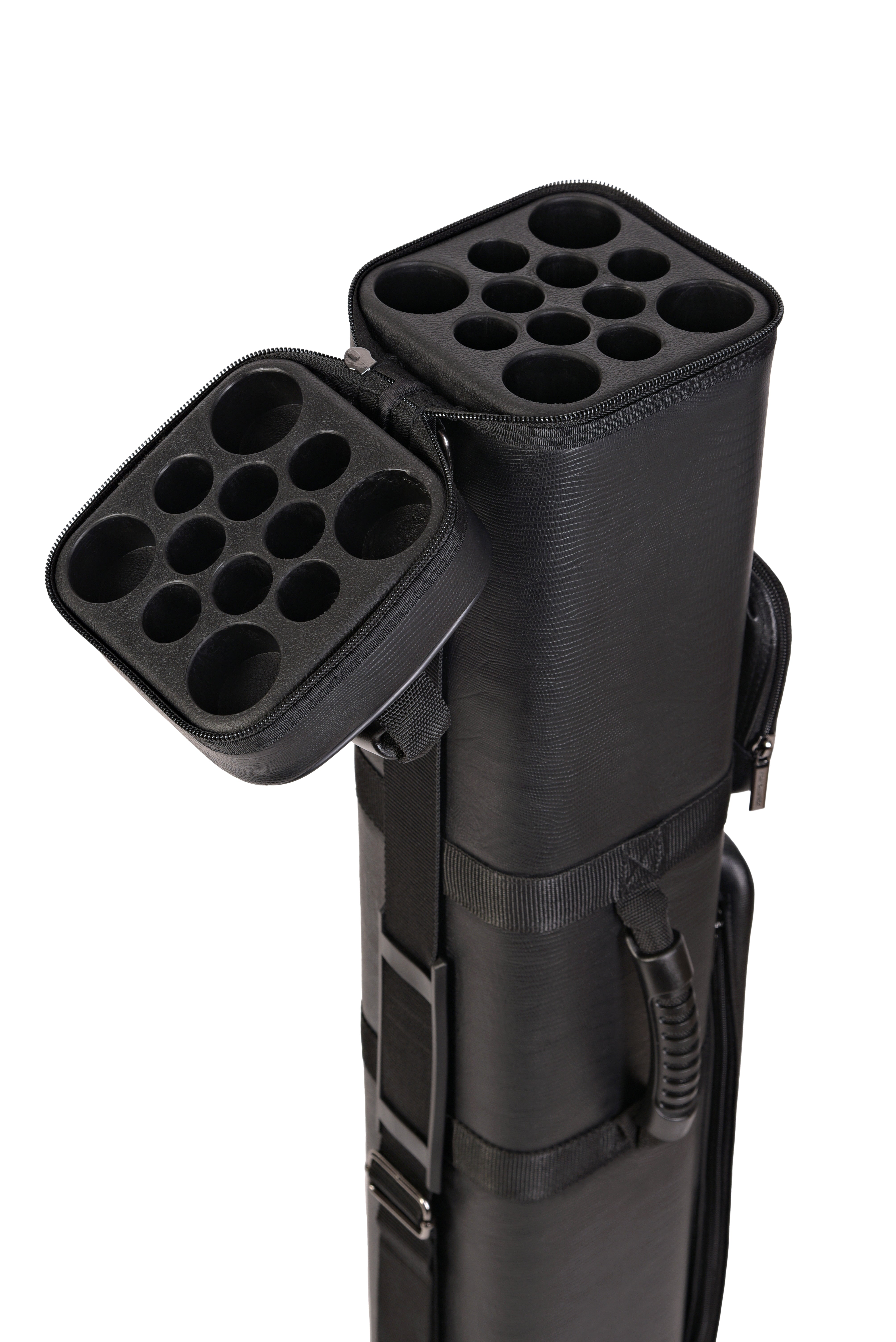 ASKA Hard 4x8 Pool Cue Case, Holds Up to 4 Butts and 8 Shafts