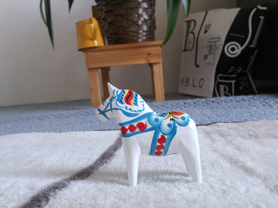 木製ナチュラルデザイン学習机無垢材ダーラナホース北欧デザイン