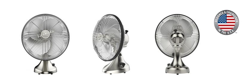 羽根まで優美なオールメタルの卓上扇風機 “VORNADO”(ボルネード